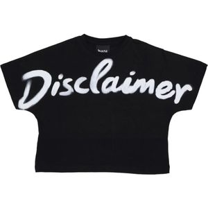 Disclaimer, Dames, Tops, Zwart, Maat: S Katoen,