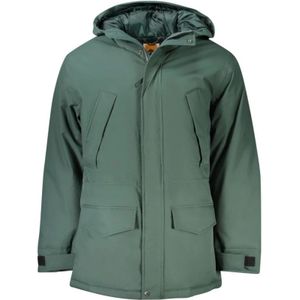 Timberland, Heren, Jassen, Groen, Maat: L Poliester,