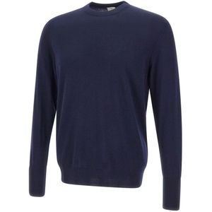Eleventy, Heren, Truien, Blauw, Maat: S Wol,