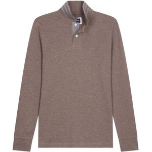 Eden Park, Heren, Tops, Bruin, Maat: S Katoen,