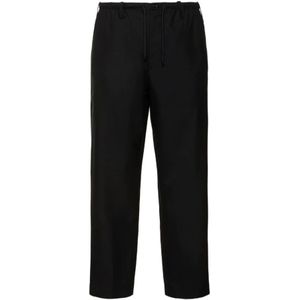 Dries Van Noten, Heren, Broeken, Zwart, Maat: M Wol,