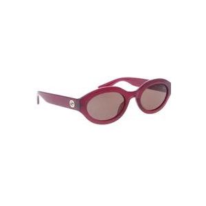 Gucci Stijlvolle zonnebril met uniek ontwerp , Purple , Dames , Maat: 53 MM