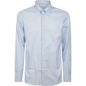 Borriello Napoli, Heren, Overhemden, Blauw, Maat: 4XL Katoen,