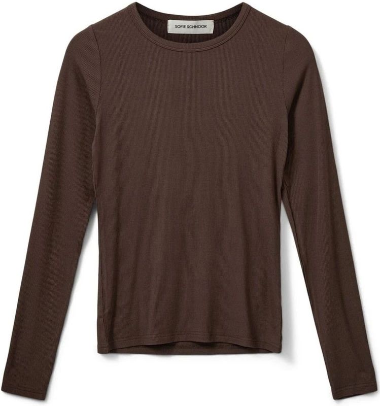 Sofie Schnoor, Dames, Tops, Bruin, Maat: L Spandex,