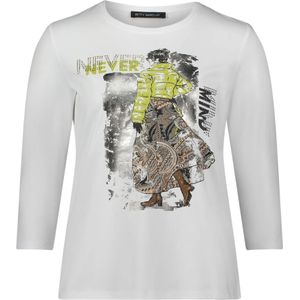 Betty Barclay - Glittery Casual Shirt - Wit - Dames