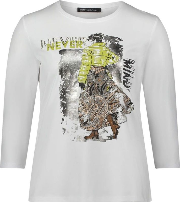 Betty Barclay - Glittery Casual Shirt - Wit - Dames