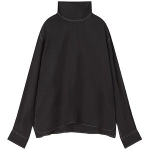 Lanvin, Heren, Truien, Zwart, Maat: M Katoen,