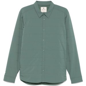 Snow Peak, Heren, Overhemden, Groen, Maat: M