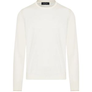 Gran Sasso, Heren, Truien, Wit, Maat: XL Katoen,