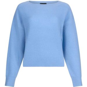 Liu Jo, Dames, Truien, Blauw, Maat: S Wol,