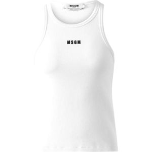 Msgm, Dames, Tops, Wit, Maat: XS
