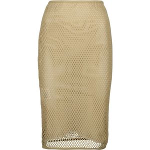 Prada, Dames, Rokken, Beige, Maat: XS Katoen,