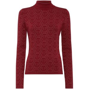 Philipp Plein, Dames, Truien, Rood, Maat: L