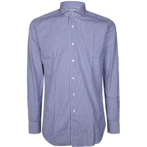 Xacus, Heren, Overhemden, Blauw, Maat: M