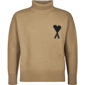 Ami Paris, Heren, Truien, Bruin, Maat: S Wol,