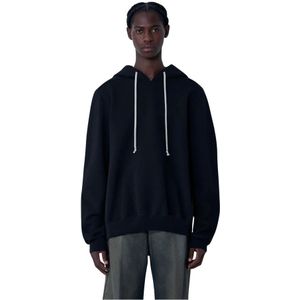 Rick Owens, Heren, Sweatshirts & Hoodies, Zwart, Maat: M Katoen,