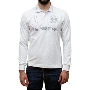 La Martina - Long Sleeve Polo Shirt - Wit