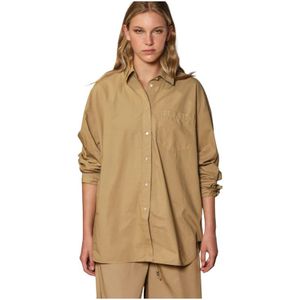 Mason's, Dames, Blouses & Shirts, Bruin, Maat: M Katoen,