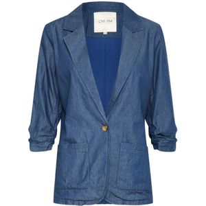 Cream, Dames, Jassen, Blauw, Maat: M Denim,