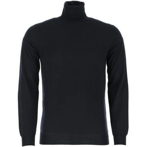 Paolo Pecora, Heren, Truien, Blauw, Maat: 2XL