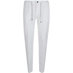 Eleventy, Heren, Broeken, Wit, Maat: W33 Katoen,