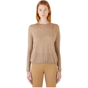 Max Mara, Dames, Truien, Beige, Maat: S Kasjmier,