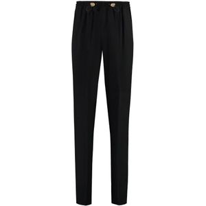 Versace, Heren, Broeken, Zwart, Maat: S Viscose,