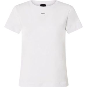 Pinko, Dames, Tops, Wit, Maat: L Katoen,