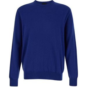 Plain, Heren, Truien, Blauw, Maat: XL Kasjmier,
