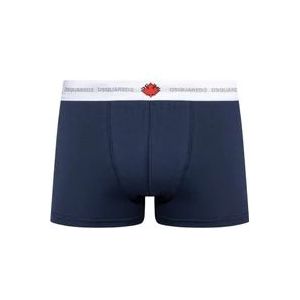 Dsquared2 Katoenen Logo Boxershorts , Blue , Heren , Maat: XS