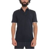 Hugo Boss, Heren, Tops, Blauw, Maat: S Katoen,