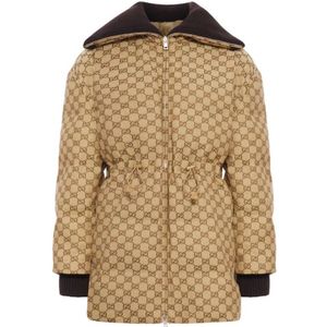 Gucci, Dames, Jassen, Bruin, Maat: 2XS Katoen,