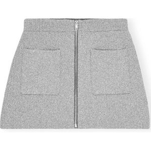 Ganni, Dames, Rokken, Grijs, Maat: XS Wol,