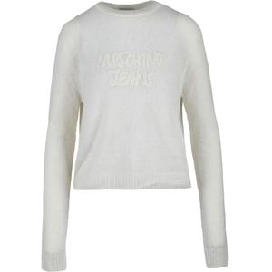 Moschino, Dames, Truien, Beige, Maat: M Wol,