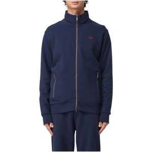 La Martina, Heren, Sweatshirts & Hoodies, Blauw, Maat: 2XL Katoen,