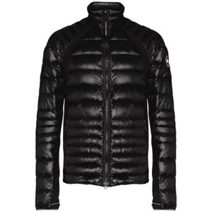 Canada Goose, Heren, Jassen, Zwart, Maat: S Leer,