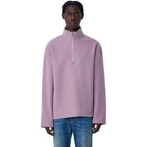 Rier, Heren, Sweatshirts & Hoodies, Paars, Maat: L Fleece,