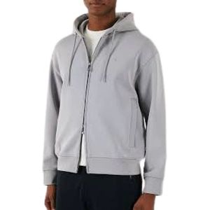 Emporio Armani, Heren, Sweatshirts & Hoodies, Grijs, Maat: S Jersey,