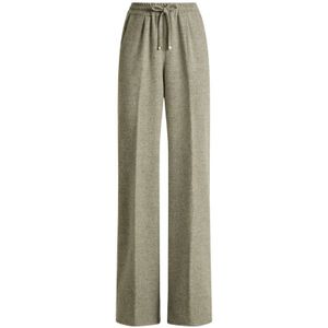 Kiton, Dames, Broeken, Groen, Maat: S Wol,