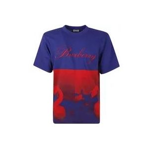 Burberry Swan Graph Mouwloze T-shirts en Polos , Multicolor , Heren , Maat: S