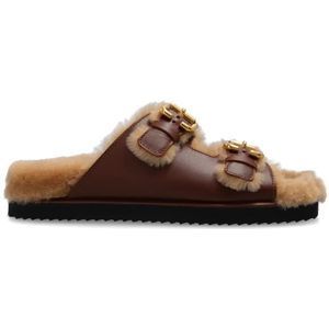 Chloé, Dames, Schoenen, Bruin, Maat: 40 EU Leer,