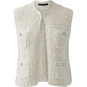 Oui, Dames, Jassen, Beige, Maat: S Wol,