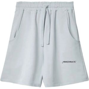 Hinnominate, Dames, Korte broeken, Grijs, Maat: XS Katoen,