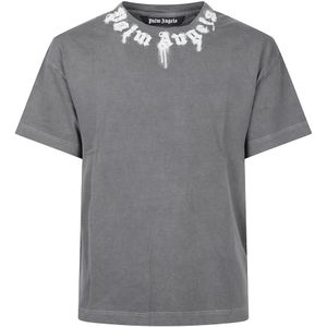 Palm Angels, Heren, Tops, Grijs, Maat: L