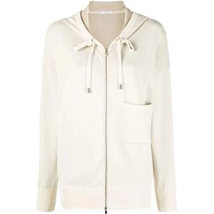 Malo, Dames, Truien, Beige, Maat: M Katoen,