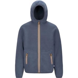 K-Way - Heren Jack - Blauw - Fleece - Omkeerbaar Ontwerp