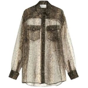 Sportmax, Dames, Blouses & Shirts, Beige, Maat: 3XS