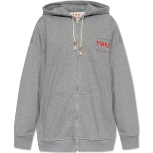Marni, Dames, Sweatshirts & Hoodies, Grijs, Maat: XS Katoen,