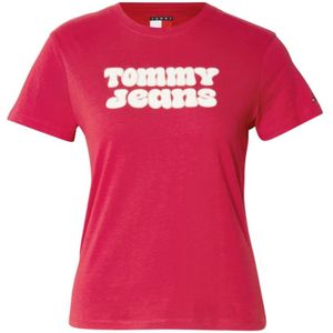 Tommy Jeans - TJW REG ESSENTIAL LOGO 2 - T-shirt - Rood