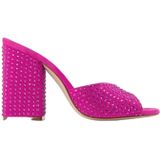 Paris Texas - Crystal Almond Toe Sandalen - Roze - Kristal - Slip-on Sluiting